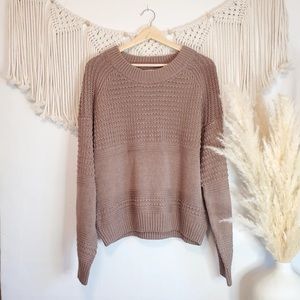New Womens Brown Textured Sweater (XXL)